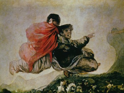 Fantastic Vision (Asmodeus) 1821-23 (detail) by Francisco de Goya